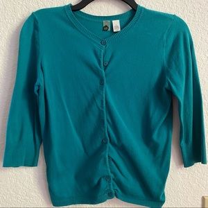 BP Teal Cardigan